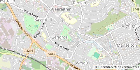 Map of Swansea