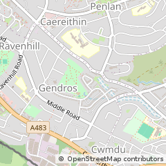 Map of Swansea