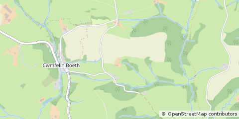 Map of Whitland, Carmarthenshire