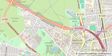 Map of Newcastle Upon Tyne