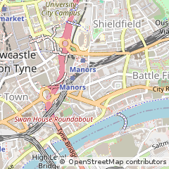 Map of Newcastle Upon Tyne