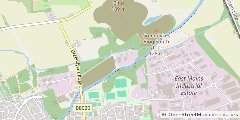 Map of Broxburn, West Lothian
