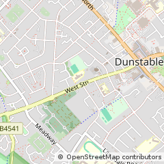 Map of Dunstable, Bedfordshire