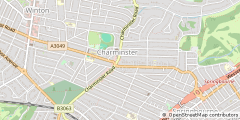 Map of Bournemouth, Dorset