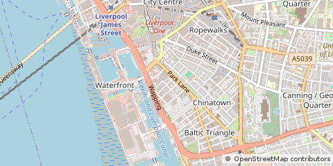Map of Liverpool, Merseyside
