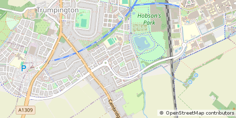 Map of Cambridge, Cambridgeshire