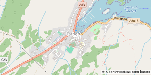 Map of Tarbert, Argyll