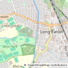 Map of Long Eaton, Nottingham