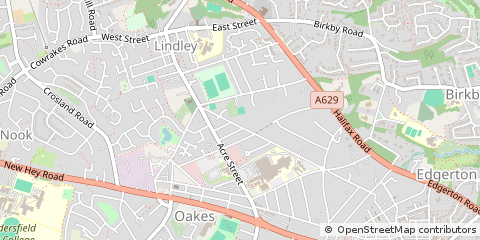 Map of Huddersfield