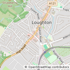 Map of Loughton, Essex