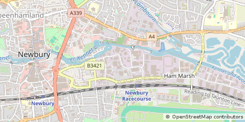 Map of Newbury, Berkshire