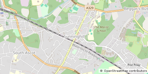 Map of Ascot, Berkshire