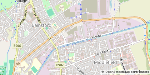 Map of Falkirk