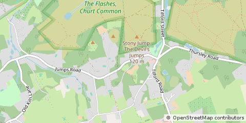 Map of Farnham, Surrey