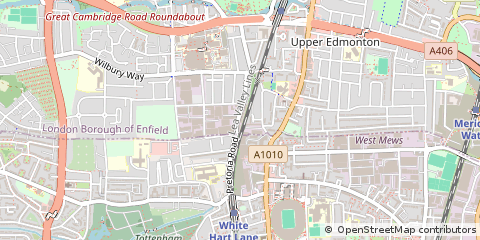 Map of Waltham Cross, Hertfordshire