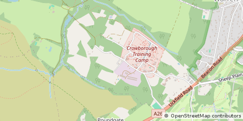 Map of East Sussex