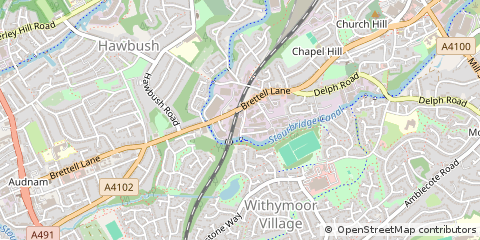 Map of Brierley Hill, West Midlands
