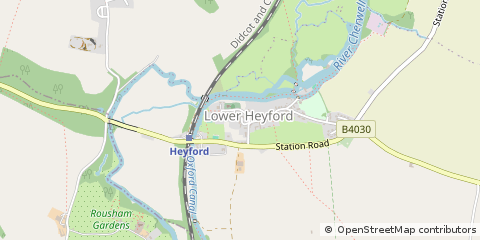 Map of Bicester, Oxfordshire