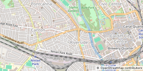 Map of Cardiff