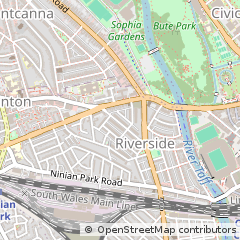 Map of Cardiff