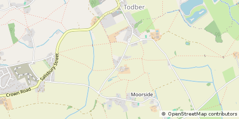 Map of Sturminster Newton, Dorset