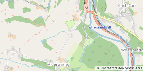 Map of Belper, Derbyshire