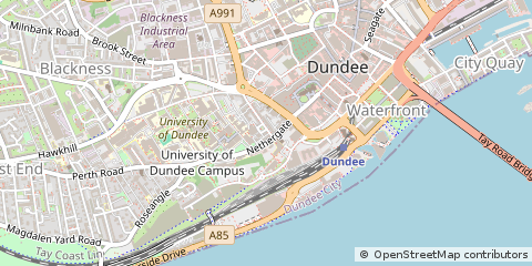 Map of Dundee