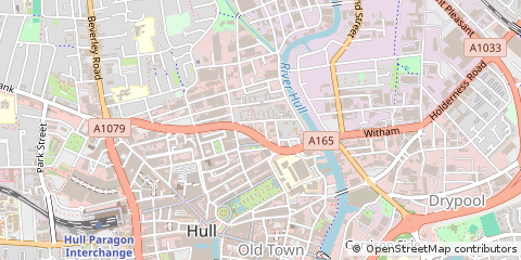 Map of Hull, East Yorkshire