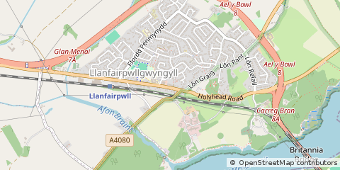 Map of Anglesey