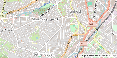 Map of Sheffield