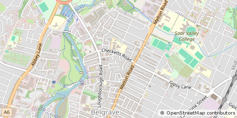 Map of Leicester