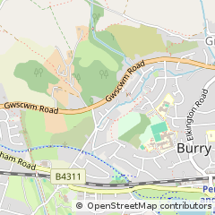 Map of Burry Port, Carms