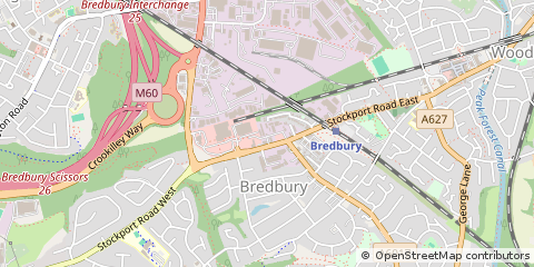 Map of Bredbury, North East Lincolnshire