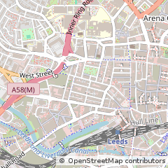Map of Leeds, West Yorkshire