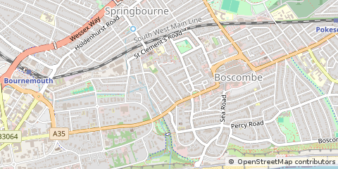 Map of Bournemouth