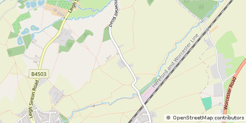 Map of Malvern, Worcestershire