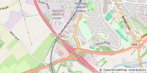 Map of Penrith, Cumbria