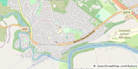 Map of Peterculter, Aberdeenshire