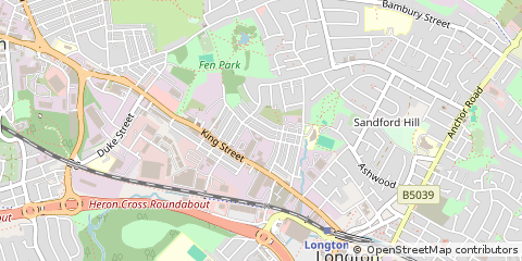 Map of Stoke-on-Trent, Staffordshire