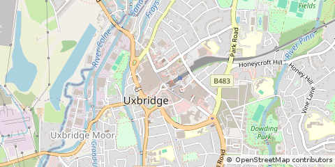 Map of Uxbridge