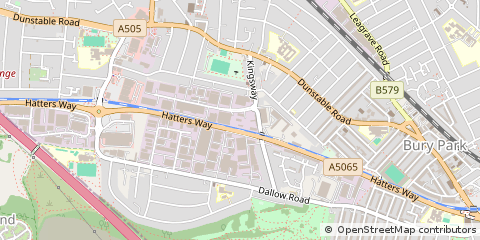 Map of Luton, Bedfordshire