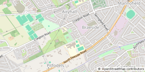 Map of Aberdeen, Grampian