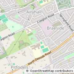 Map of Aberdeen, Grampian
