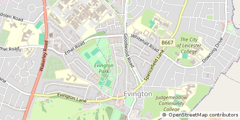 Map of Leicester