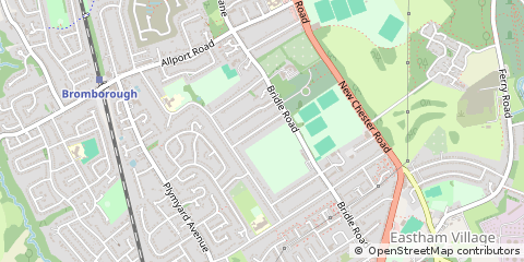 Map of Eastham, Wirral