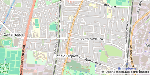 Map of Enfield