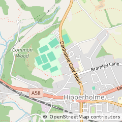 Map of Halifax, West Yorkshire
