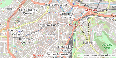Map of Sheffield