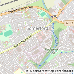Map of Christchurch, Dorset