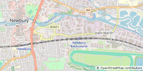 Map of Newbury, Berkshire